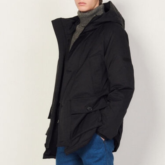 sandro paris Men’s Parka with Hood - Picture 2 of 11